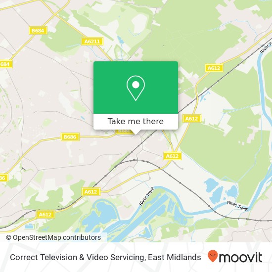 Correct Television & Video Servicing map