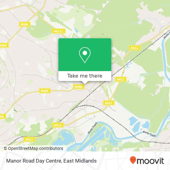 Manor Road Day Centre map