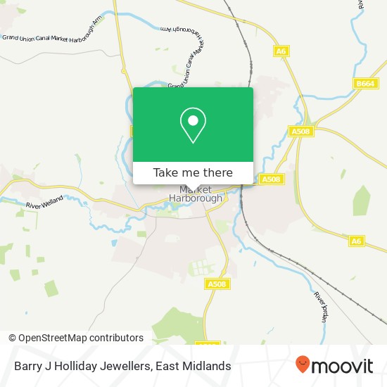 Barry J Holliday Jewellers map