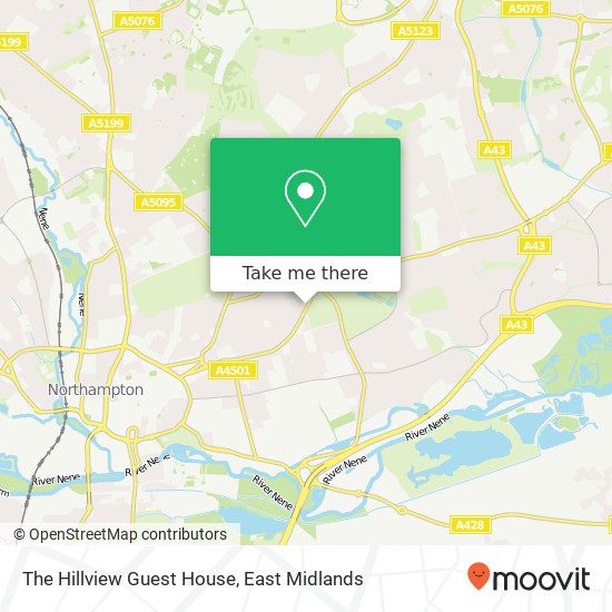 The Hillview Guest House map