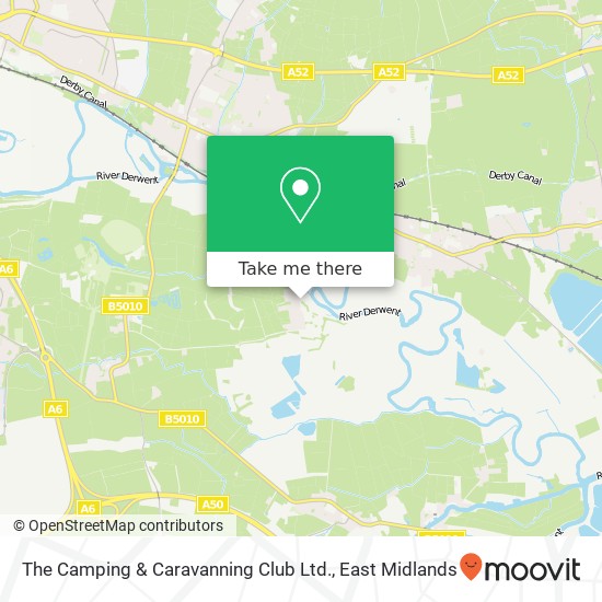 The Camping & Caravanning Club Ltd. map