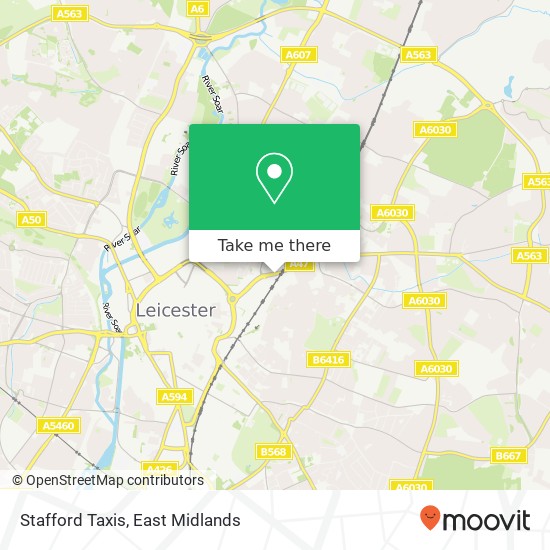 Stafford Taxis map