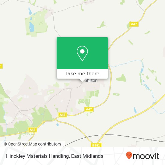 Hinckley Materials Handling map