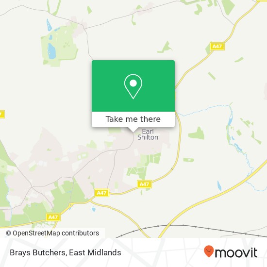 Brays Butchers map