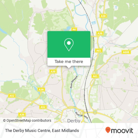 The Derby Music Centre map