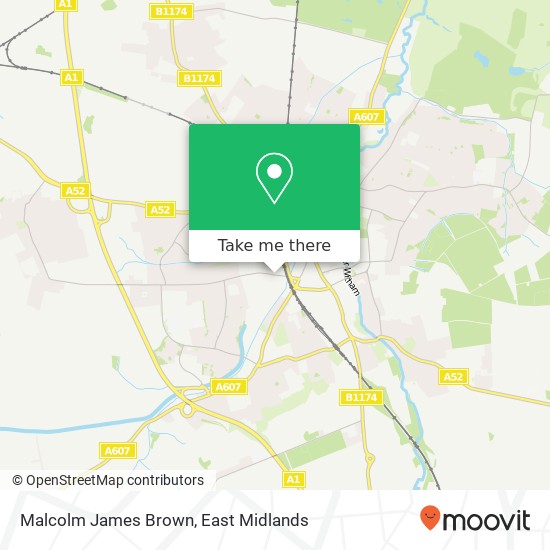 Malcolm James Brown map