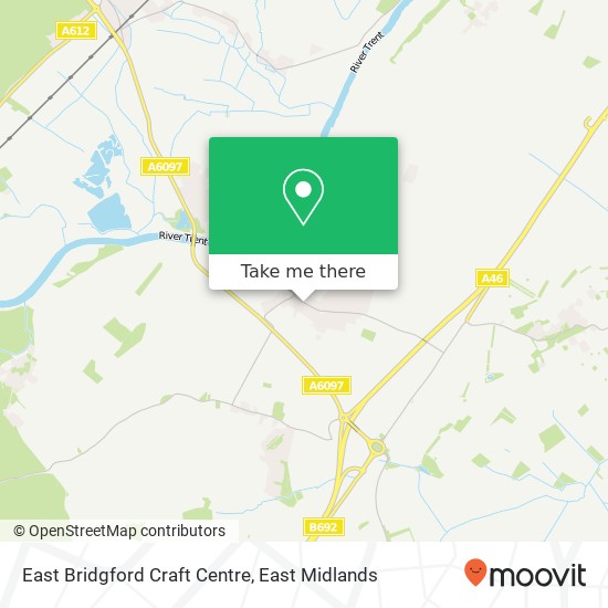 East Bridgford Craft Centre map