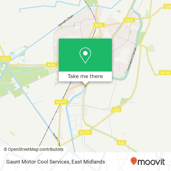 Gaunt Motor Cool Services map