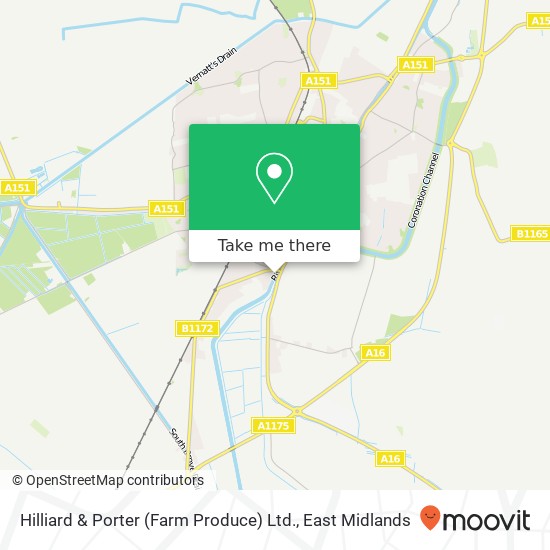Hilliard & Porter (Farm Produce) Ltd. map
