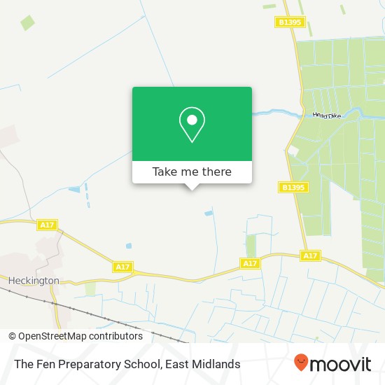 The Fen Preparatory School map