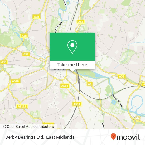 Derby Bearings Ltd. map