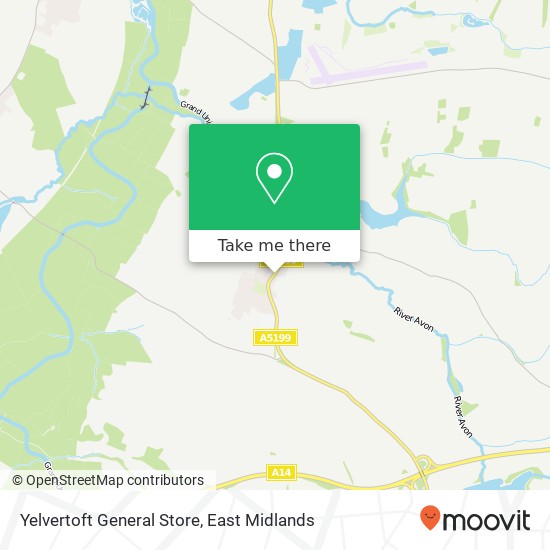Yelvertoft General Store map