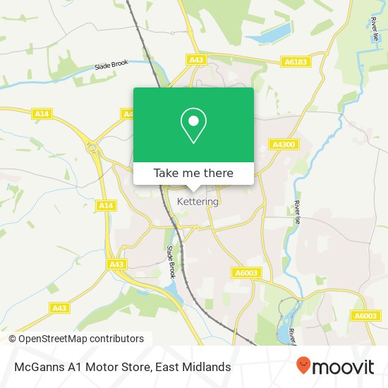McGanns A1 Motor Store map