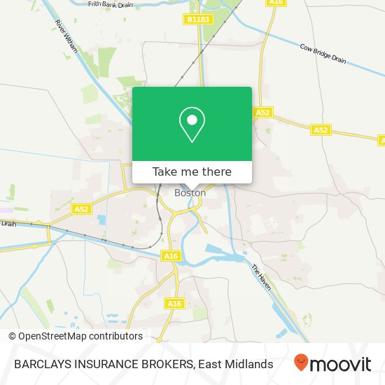BARCLAYS INSURANCE BROKERS map