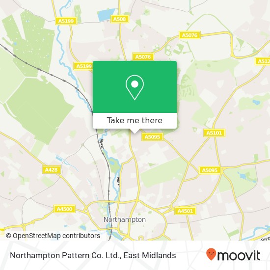 Northampton Pattern Co. Ltd. map