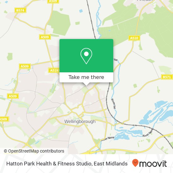 Hatton Park Health & Fitness Studio map
