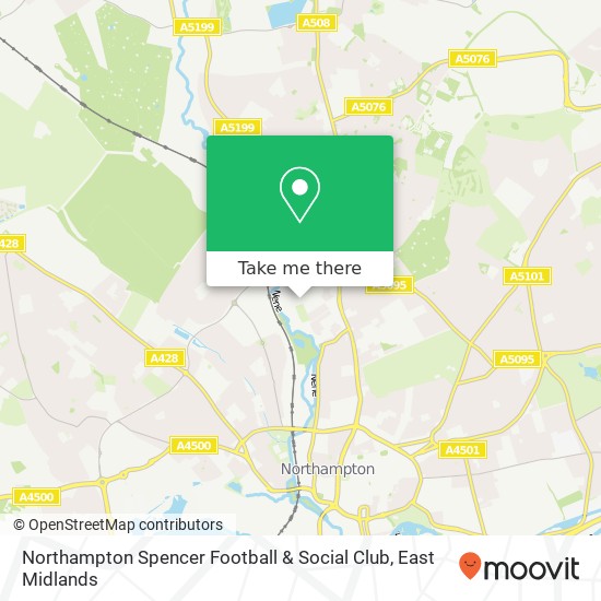 Northampton Spencer Football & Social Club map