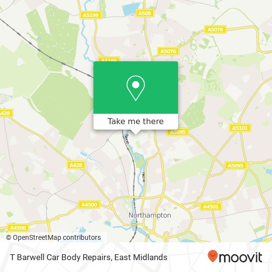 T Barwell Car Body Repairs map