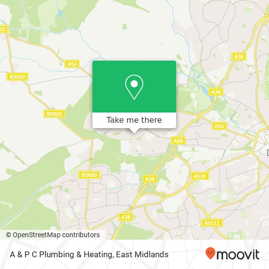 A & P C Plumbing & Heating map