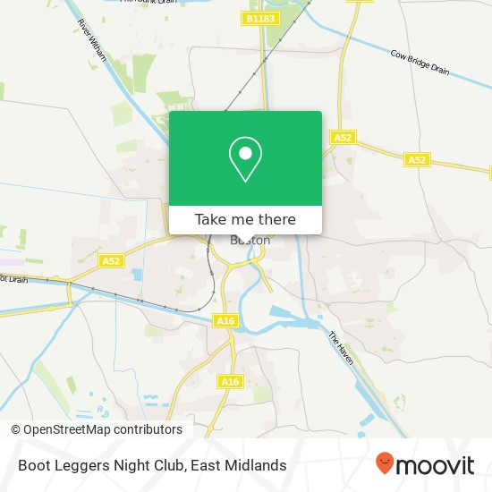 Boot Leggers Night Club map
