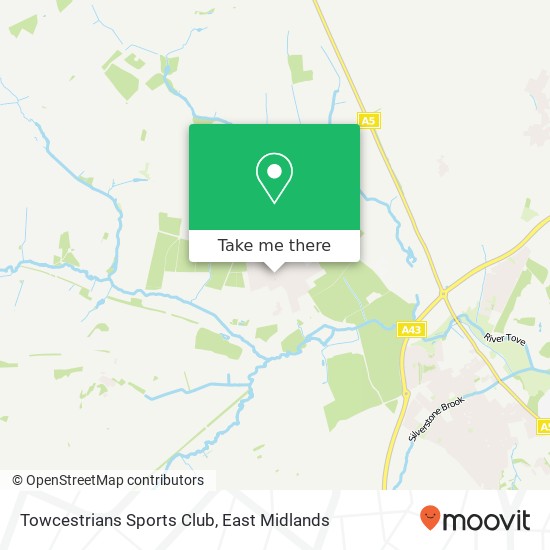 Towcestrians Sports Club map