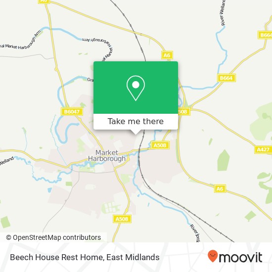 Beech House Rest Home map