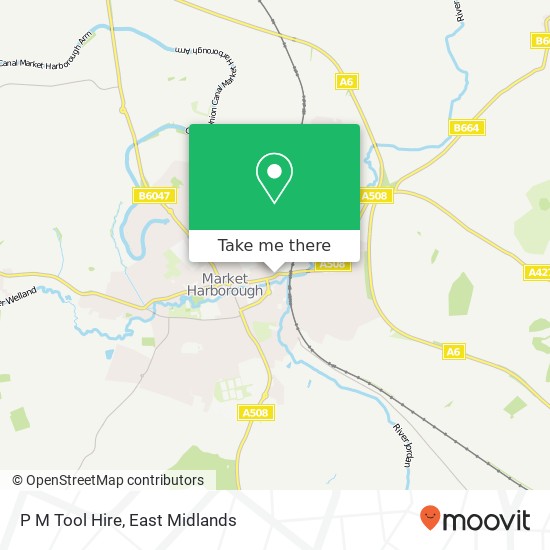 P M Tool Hire map