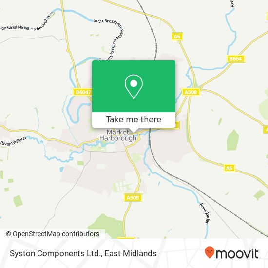 Syston Components Ltd. map