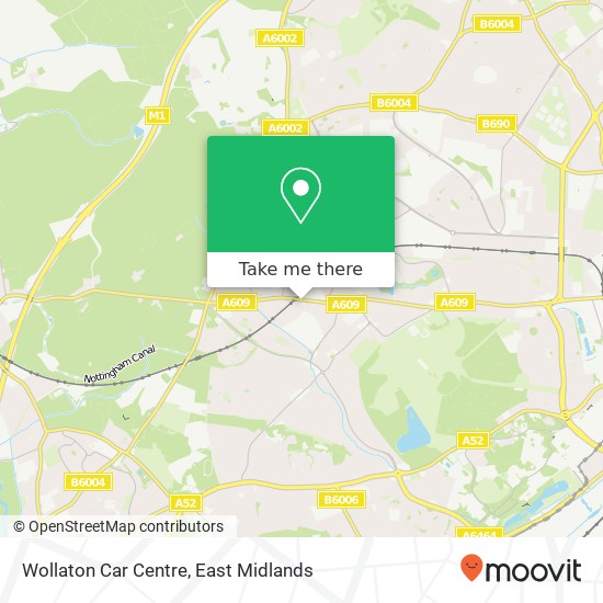 Wollaton Car Centre map