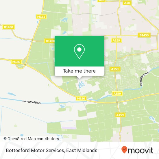 Bottesford Motor Services map