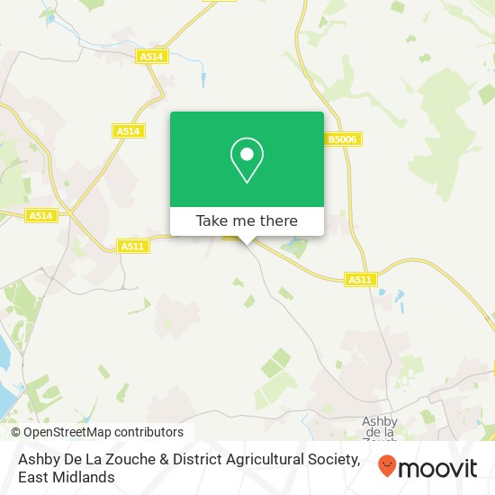 Ashby De La Zouche & District Agricultural Society map