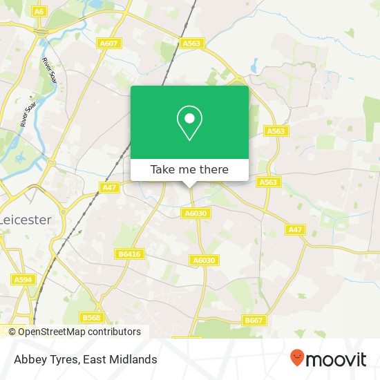 Abbey Tyres map