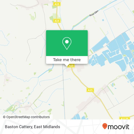 Baston Cattery map
