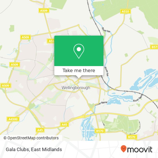 Gala Clubs map