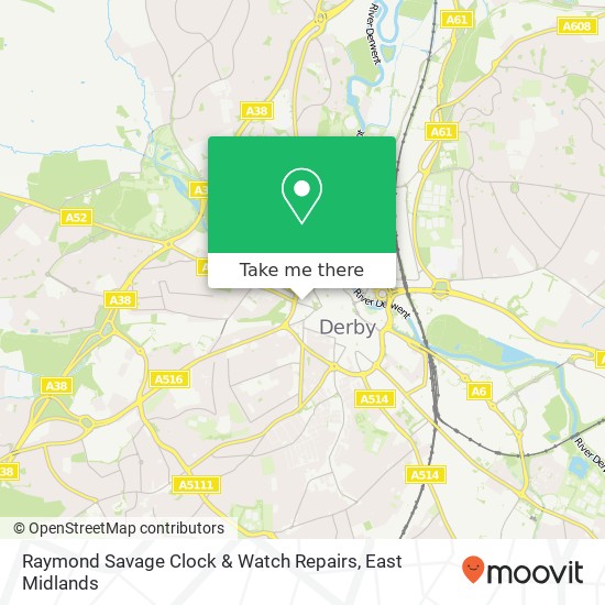 Raymond Savage Clock & Watch Repairs map