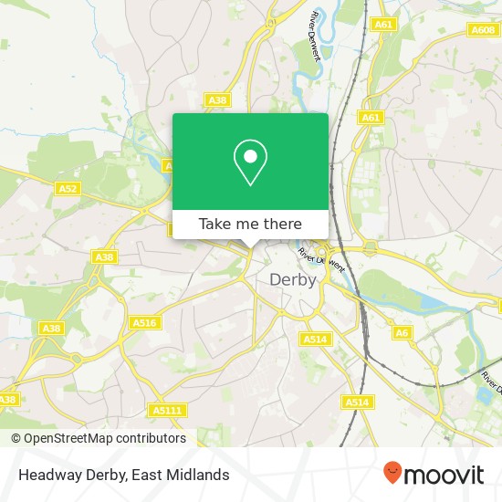 Headway Derby map