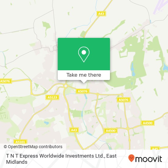 T N T Express Worldwide Investments Ltd. map