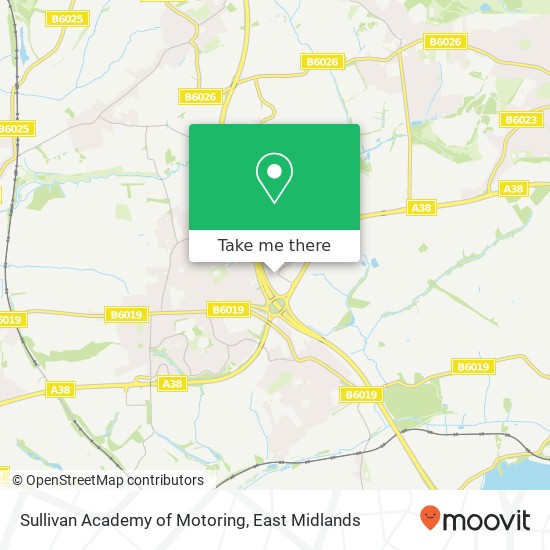 Sullivan Academy of Motoring map