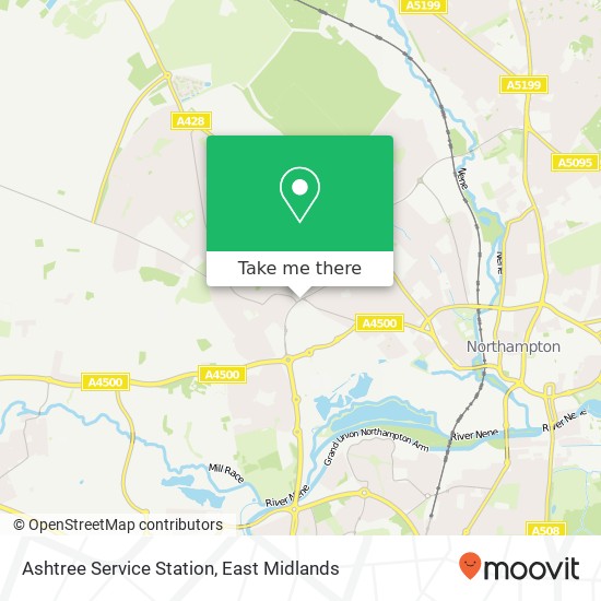 Ashtree Service Station map