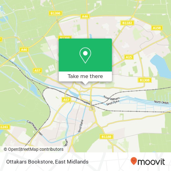 Ottakars Bookstore map