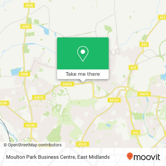 Moulton Park Business Centre map