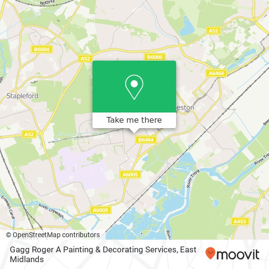 Gagg Roger A Painting & Decorating Services map