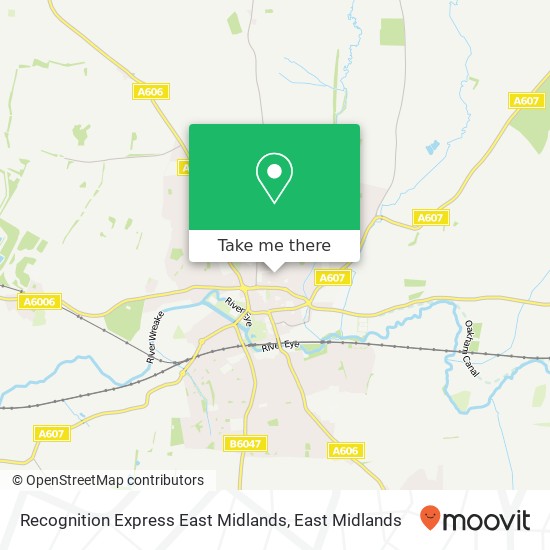 Recognition Express East Midlands map