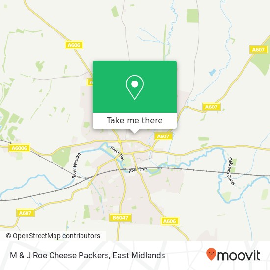 M & J Roe Cheese Packers map