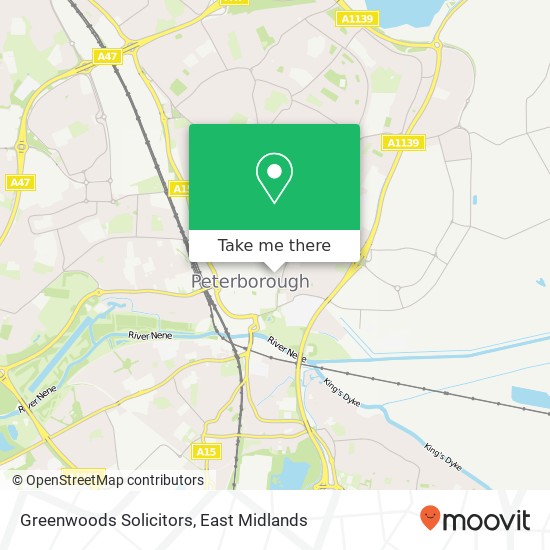 Greenwoods Solicitors map