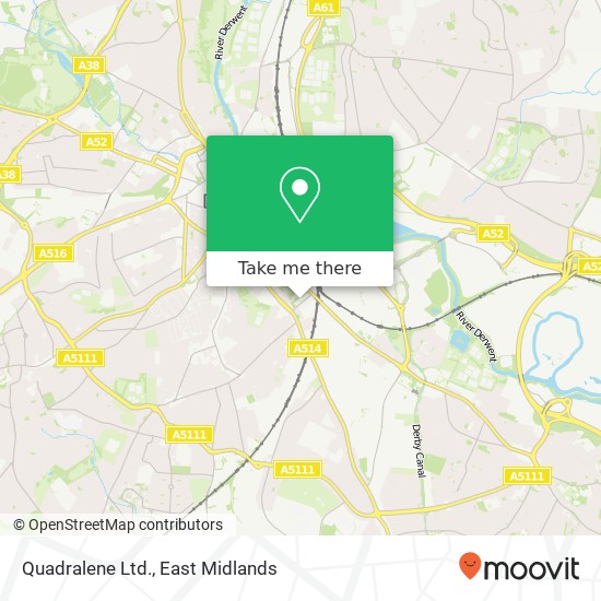 Quadralene Ltd. map