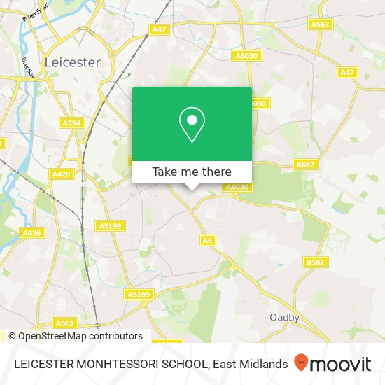 LEICESTER MONHTESSORI SCHOOL map