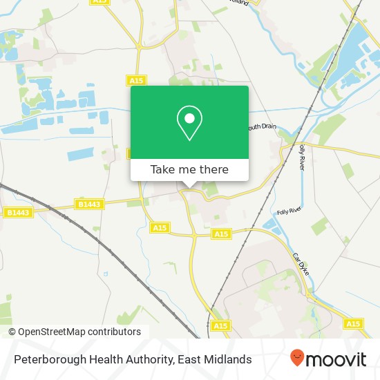 Peterborough Health Authority map