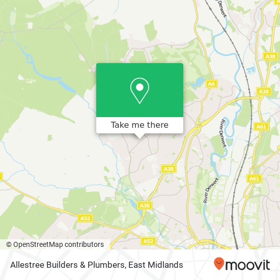 Allestree Builders & Plumbers map