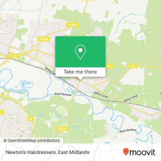 Newton's Hairdressers map